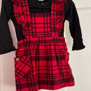 Wonder Nation Red Plaid Kids Dress
